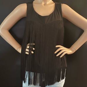 Calvin Klein Top With Fringe Detail